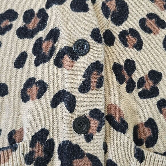 Victoria's Secret Pink Brown Tan Cheetah Print Cardigan - Size Medium - Picture 6 of 15